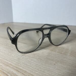 Vintage Titmus TOZ87 5 3/4 Eyeglasses Aviator Gray Translucent 54-18 Frames